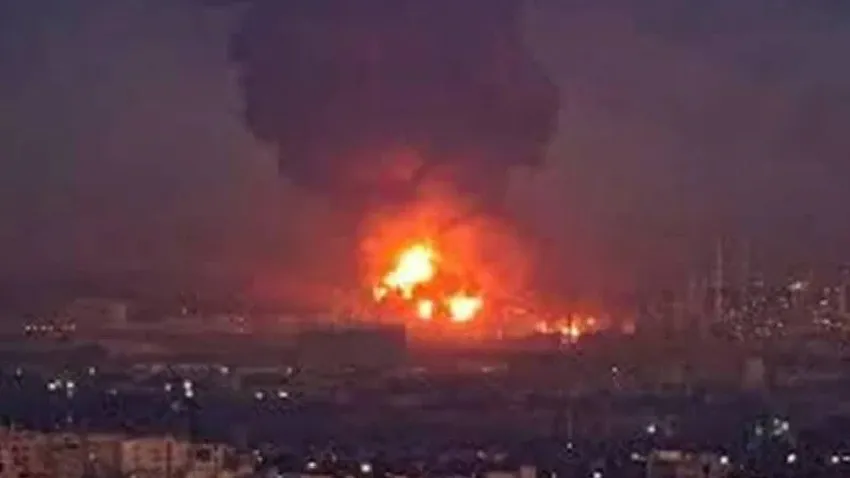 Irak'ta petrol rafinerisinde yangın çıktı!