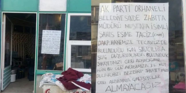 AK Partili belediyenin zabıta müdürüne taciz suçlaması