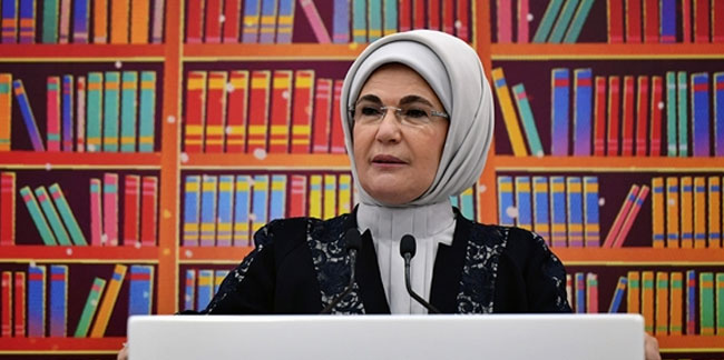 Emine Erdoğan: Kütüphanelerin hayatımızdaki yeri vazgeçilmezdir