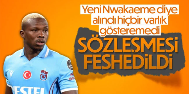 Trabzonspor'da Kouassi'nin sözleşmesi karşılıklı feshedildi