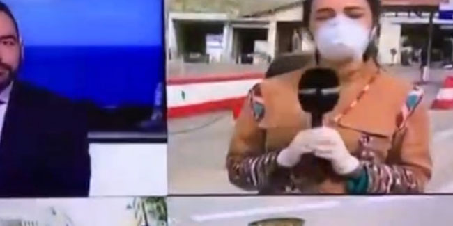 Muhabir maskeyle çıktığı canlı yayında yere yığıldı!