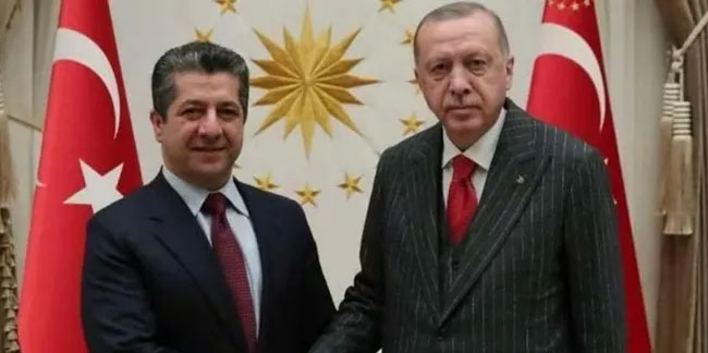 Mesrur Barzani İstanbul'da: Erdoğan ile görüşecek