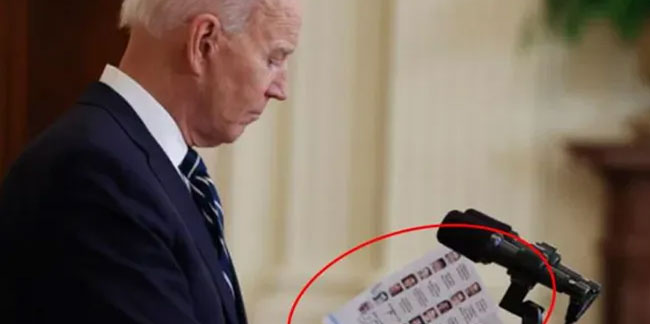 ABD Başkanı Biden'ın önündeki liste dikkat çekti!