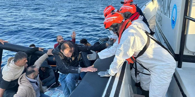 Aydın’da 43 düzensiz göçmen kurtarıldı