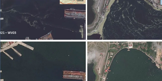 Marmara Denizi'nin uzaydan çekilen görüntüleri! Müsilaj temizlendi