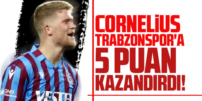 Cornelius Trabzonspor'a 5 puan kazandırdı!