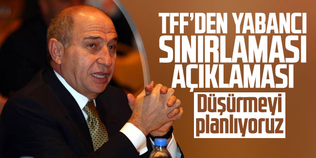Nihat Özdemir: "Yabancı sayısını düşürmeyi planlıyoruz"