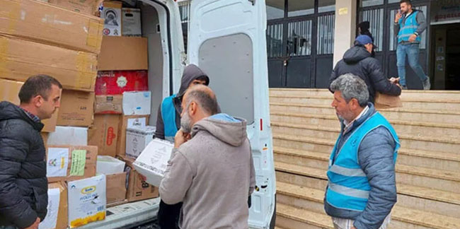 Zonguldak'tan Hatay’a 410 adet ramazan kolisi desteği