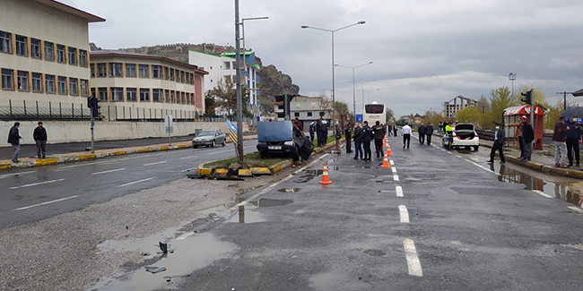 Pasinler'de trafik kazası: 1 ölü