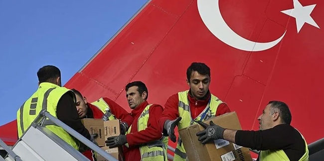 Türkiye'nin Gazze'ye yaptığı insani yardımlar 42 bin tona ulaştı!