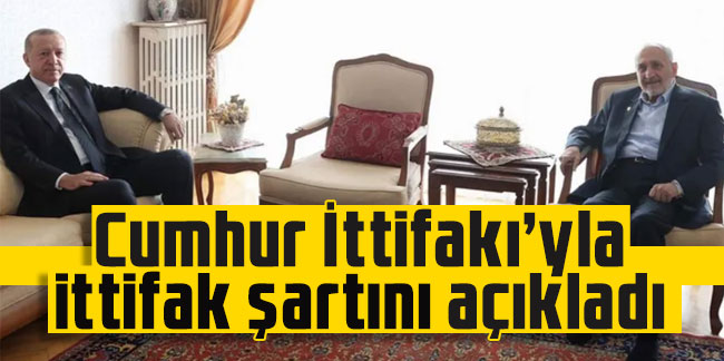 Oğuzhan Asiltürk Cumhur İttifakı ile ittifak şartını açıkladı!