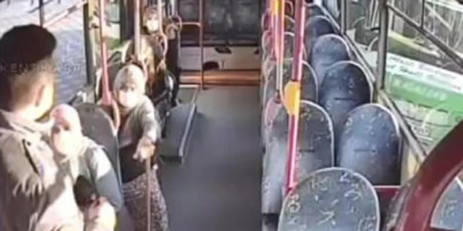 80 yaşındaki kadın yasağa rağmen bindiği halk otobüsünden inmek istemedi
