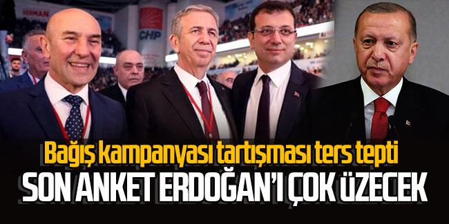 Bağış kampanyası tartışması ters tepti: Son anket Erdoğan'ı çok üzecek!