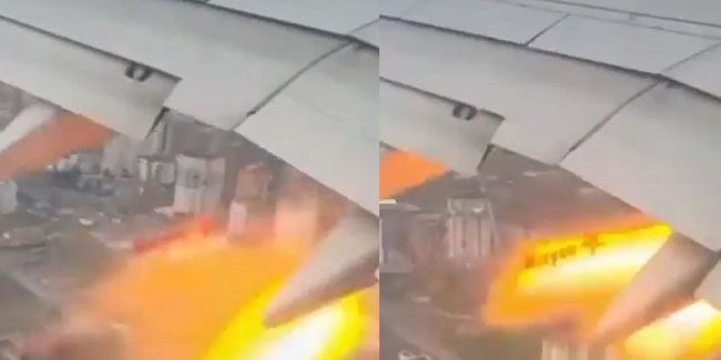 THY uçağının motoru havada yandı! Yolcular şok yaşadı