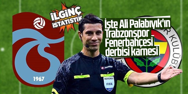 İşte Ali Palabıyık'ın Trabzonspor-Fenerbahçesi derbisi karnesi