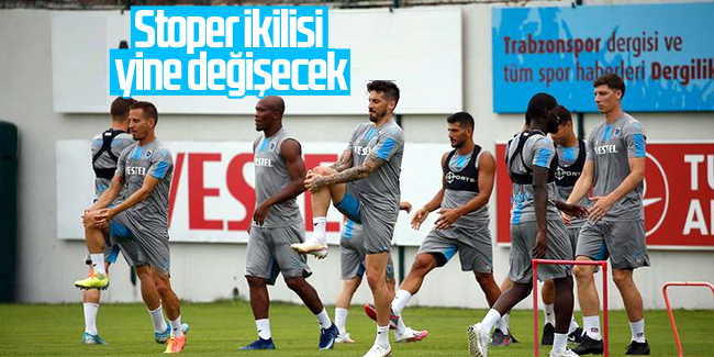 Trabzonspor'da stoper ikilisi yine değişecek