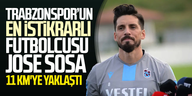 Trabzonspor'un en istikrarlı futbolsu Jose Sosa