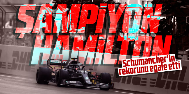Formula 1'de Lewis Hamilton'dan İstanbul'da tarihi şampiyonluk!