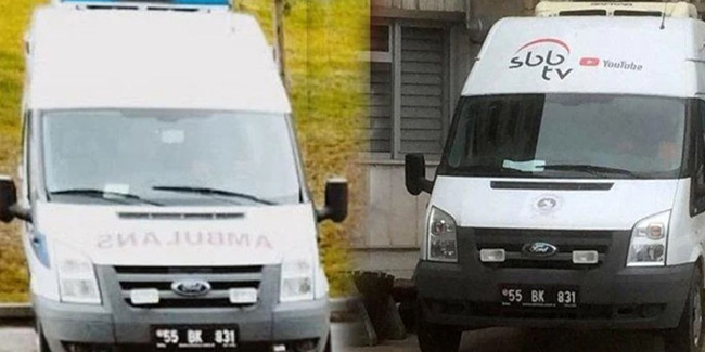AK Partili başkan ambulansı canlı yayın aracı yaptı
