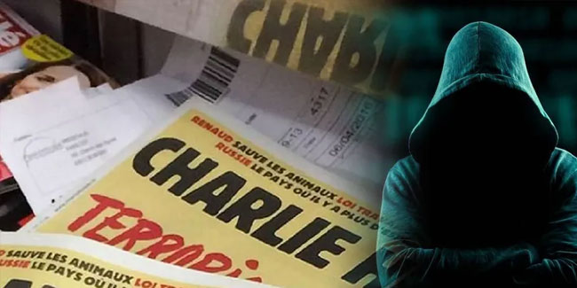 Deprem karikatürü tepki çeken Charlie Hebdo hack'lendi
