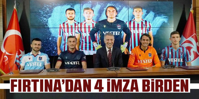 Trabzonspor Erce Kardeşler, Serkan Asan, Murat Cem Akpınar ve Ahmetcan Kaplan ile sözleşme yeniledi