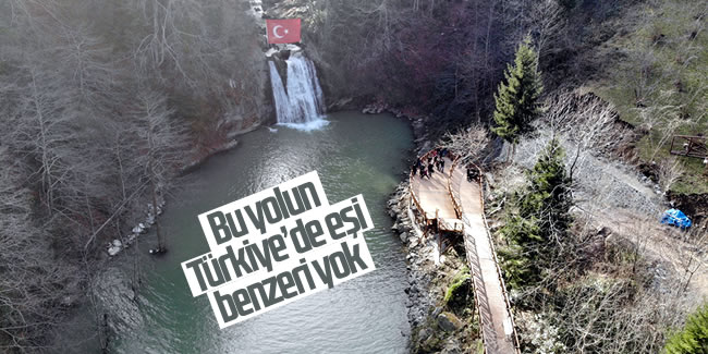 Trabzon'da bulunan yolun Türkiye'de eşi benzeri yok