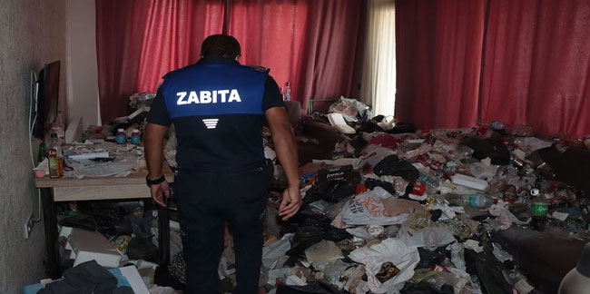 Kayseri'de ev sahibi kiracısının bıraktığı çöp evi görünce şok oldu!