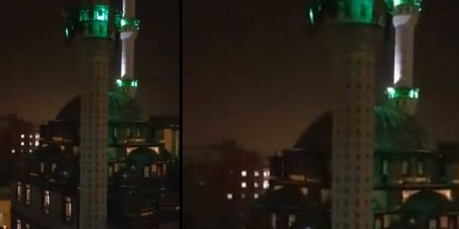 Cami hoparlöründen saat 21.00’de bangır bangır İstiklal Marşı çaldı