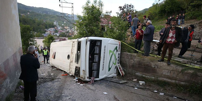 Trabzon'da otobüs kazasıyla ilgili ön inceleme tamamlandı! 