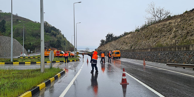 Zonguldak-İstanbul karayolu ulaşıma kapandı