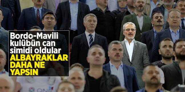 Berat Albayrak ve babası Sadık Albayrak'ın Trabzonspor'a büyük desteği
