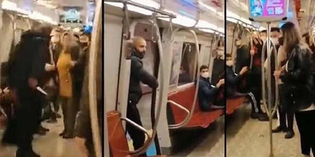 Metrodaki bıçaklı saldırgandan ‘pes’ dedirten savunma