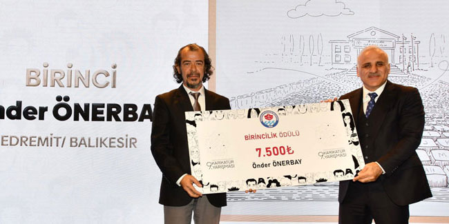 Trabzon'da karikatür yarışmasında ödüller sahibini buldu