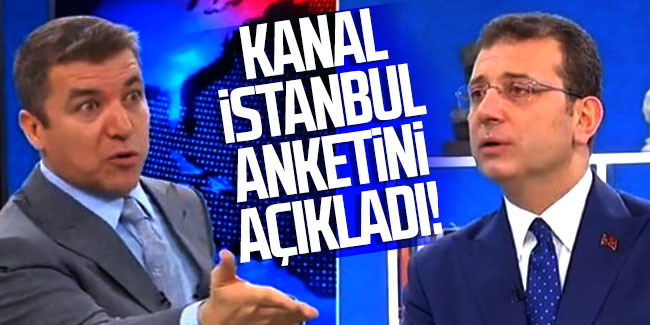 İmamoğlu canlı yayında Kanal İstanbul anketini açıkladı