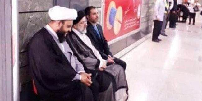 İran'da cumhurbaşkanı seçilen Reisi'den metro beklerken fotoğraf