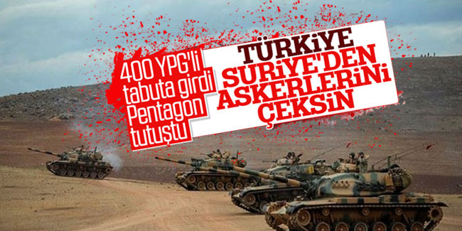 Pentagon: Türkiye, Suriye'de devam etmesin