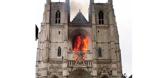 Fransa’da ünlü katedrali yakan zanlı “Pişmanım” dedi