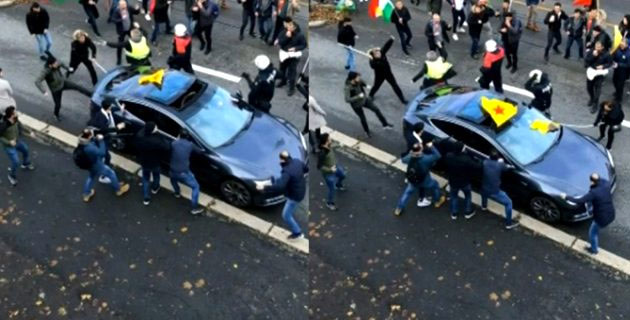 Norveç'te Türk bayraklı otomobile saldırı