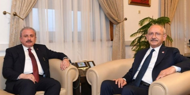 TBMM Başkanı Şentop, CHP Genel Başkanı Kılıçdaroğlu ile görüştü