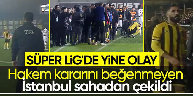 İstanbulspor Başkanı Trabzonspor maçında takımı sahadan çekti!