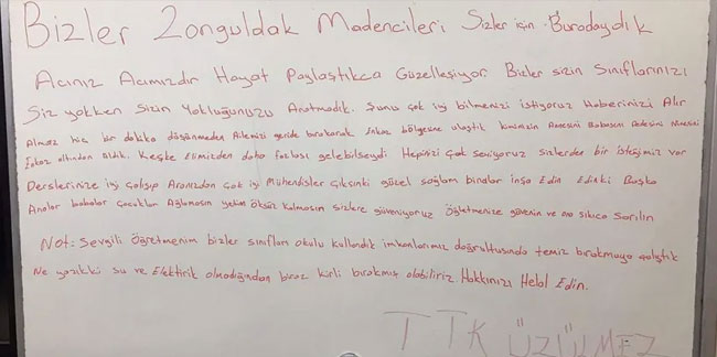 Madencilerden öğrencilere tüm Türkiye'yi ağlatan mektup!