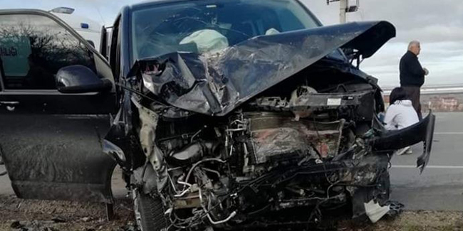 Burdur'da trafik kazası: 1 ölü, 4 yaralı