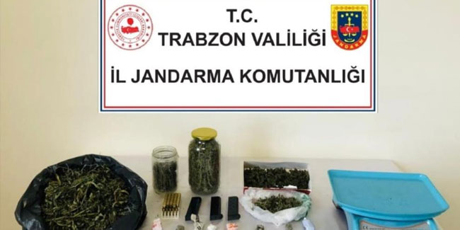 Trabzon'da Jandarmadan uyuşturucu operasyonu
