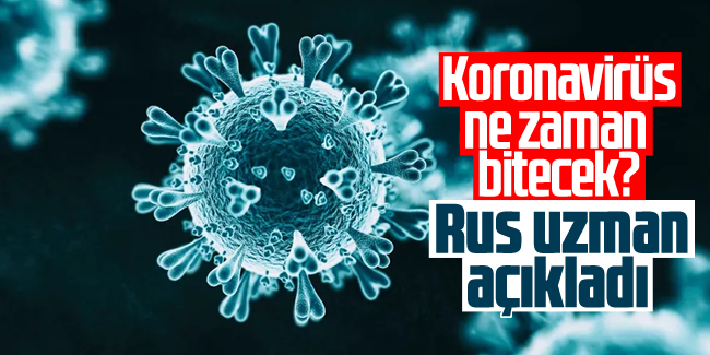 Koronavirüs ne zaman bitecek? Rus uzman açıkladı!