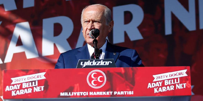 Bahçeli: Amacımız Erdoğan’ı yeniden Cumhurbaşkanı seçmek