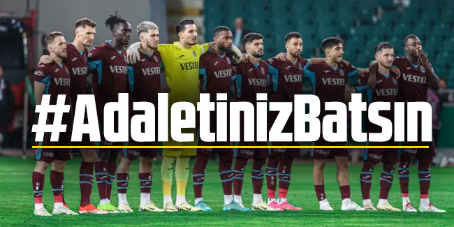 Trabzonsporlu futbolculardan başlama düdüğü sonrası flaş protesto!