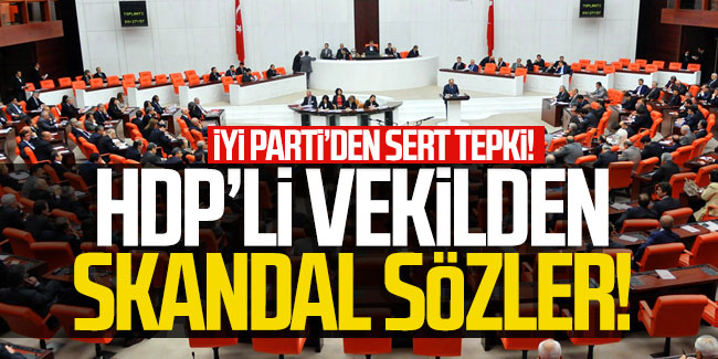HDP’li vekilden skandal sözler: İYİ Parti’den sert tepki