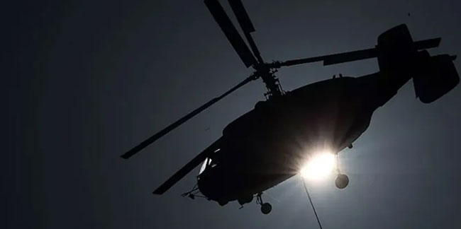 6 Nisan'da kaybolan helikopterin 5 mürettebatı ölü bulundu