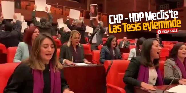 CHP - HDP Meclis'te Las Tesis eyleminde