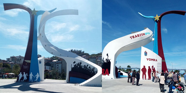 Trabzonspor'un Şampiyonluk anıtı açıldı! 
